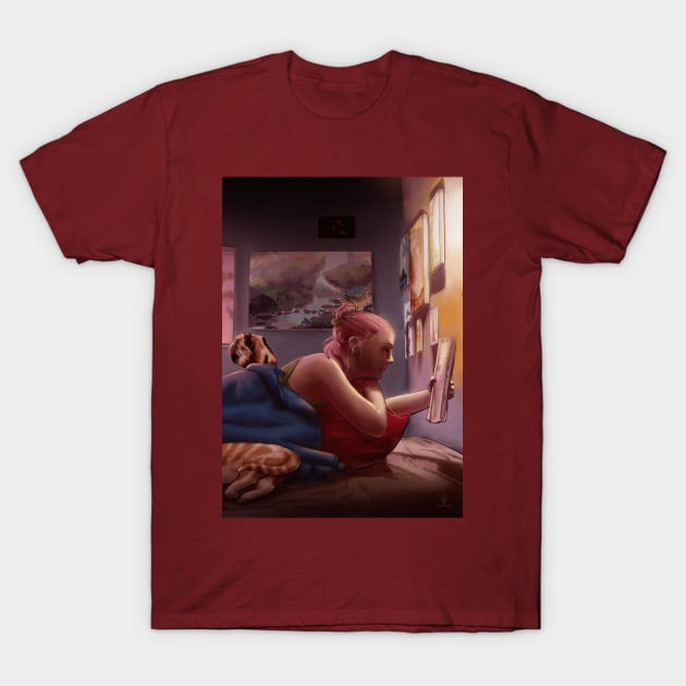 Informaholic - Bedtime Stories T-Shirt by J.S. Lange